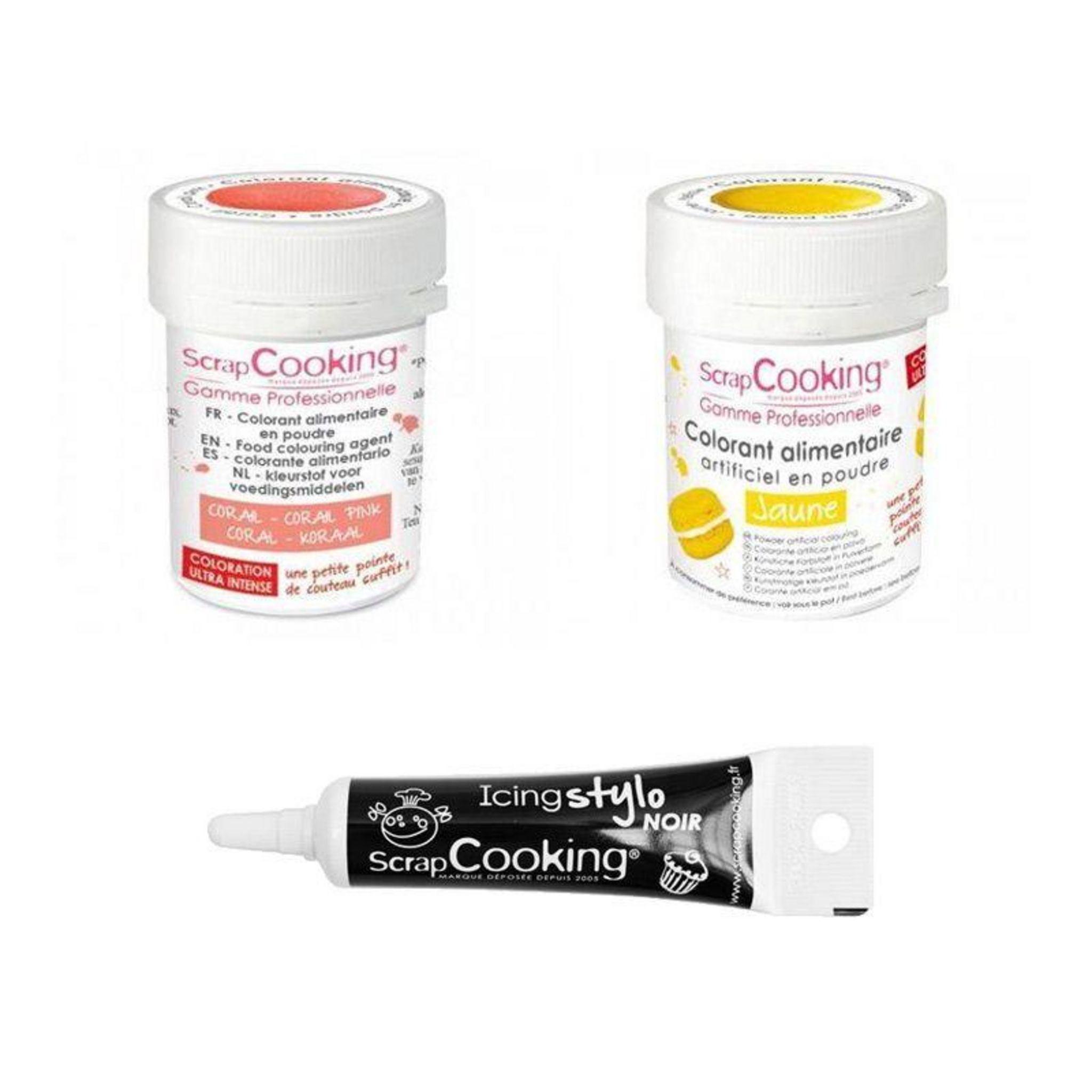 Colorant alimentaire (artificiel) Jaune - Scrapcooking référence 4037