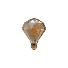 Ampoule LED diamant rond ambrée XXCELL - 7 W - 720 lumens - 2700 K - E27