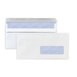 500 Enveloppes blanches DL autocollantes 11 x 22 cm RAJA - JPG