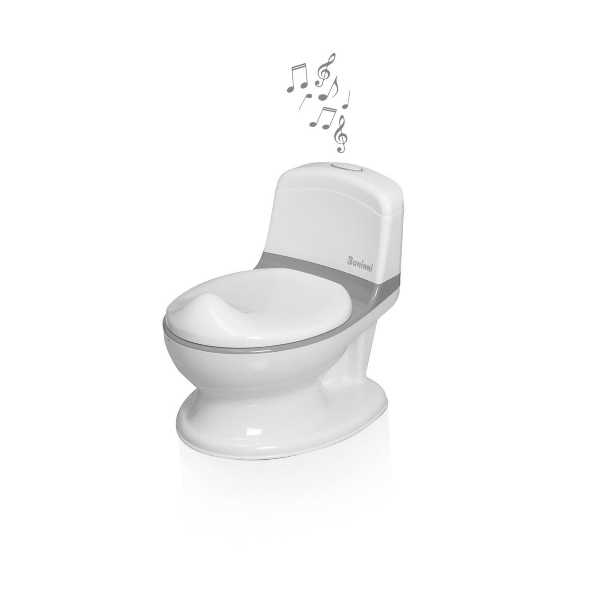 Pot avec chasse d'eau sonore, toilettes d'apprentissage pour tout