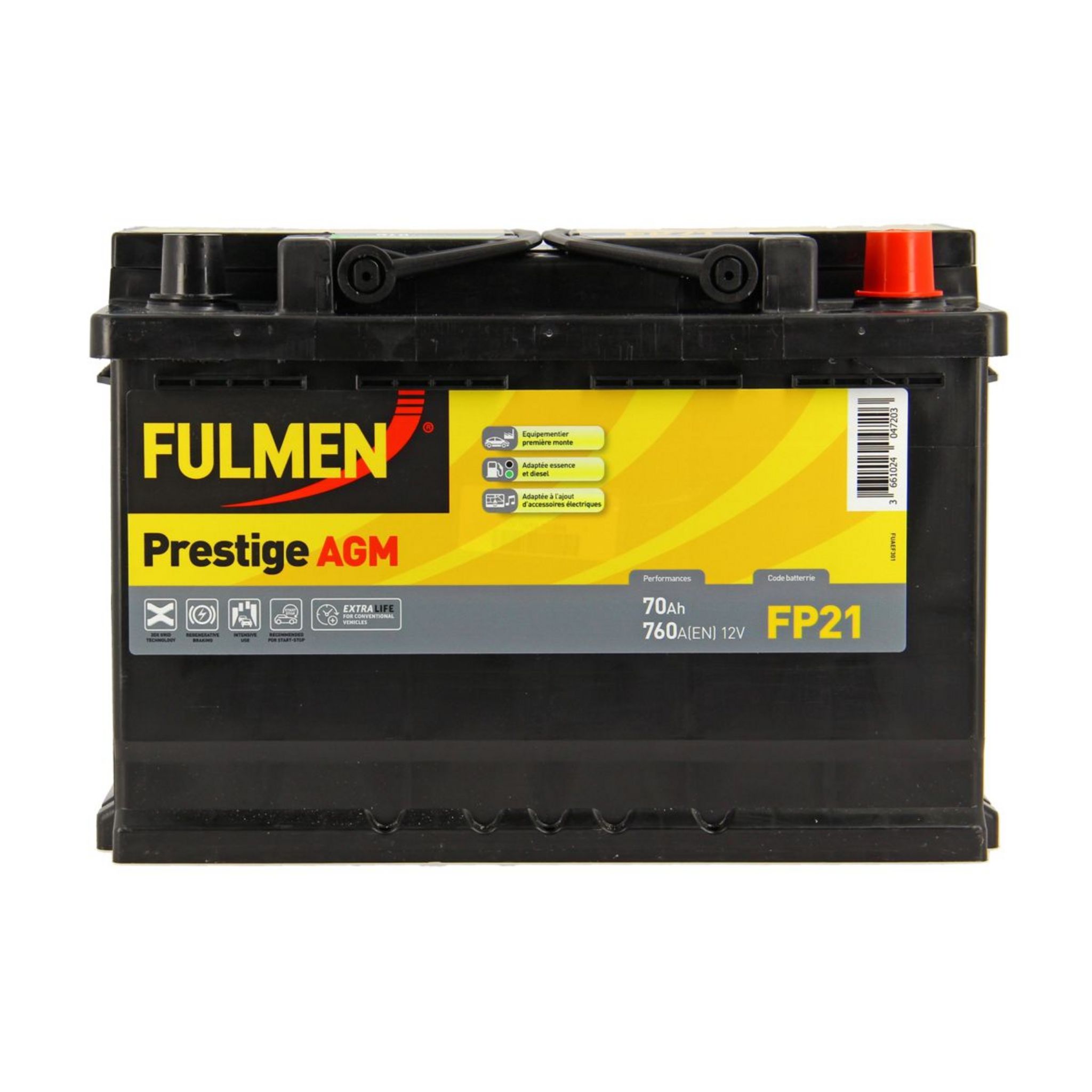 Fulmen Batterie Fulmen pour voiture 760A AGM L3 pas cher 