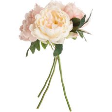 ATMOSPHERA Lot 2x Bouquet de fleurs artificielles - H. 30 cm - Rose