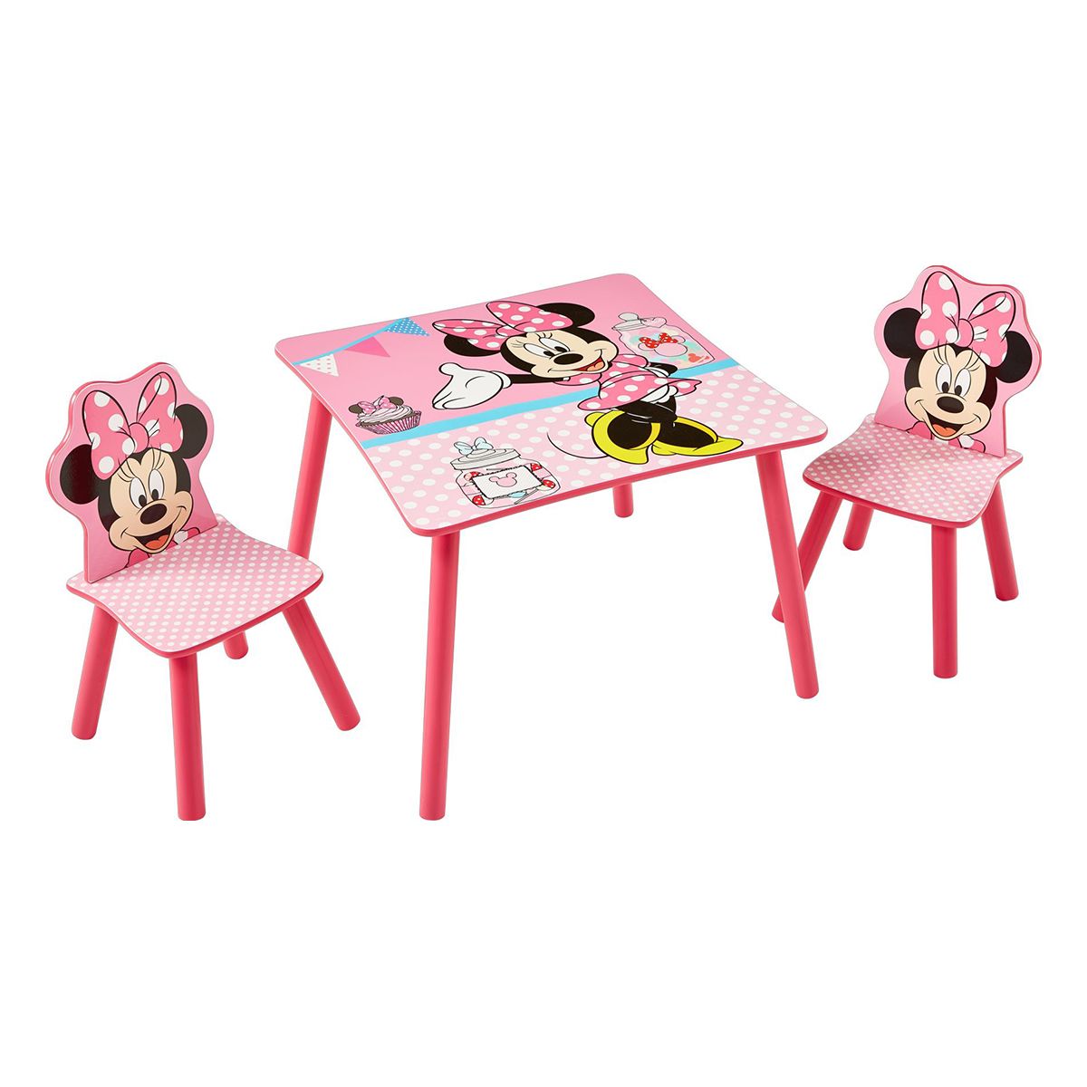 MINNIE Minnie Mouse - Ensemble table et 2 chaises pour enfants pas cher -  Auchan.fr