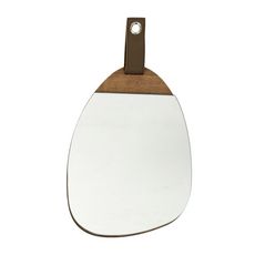 Miroir galet bois 20x29 cm