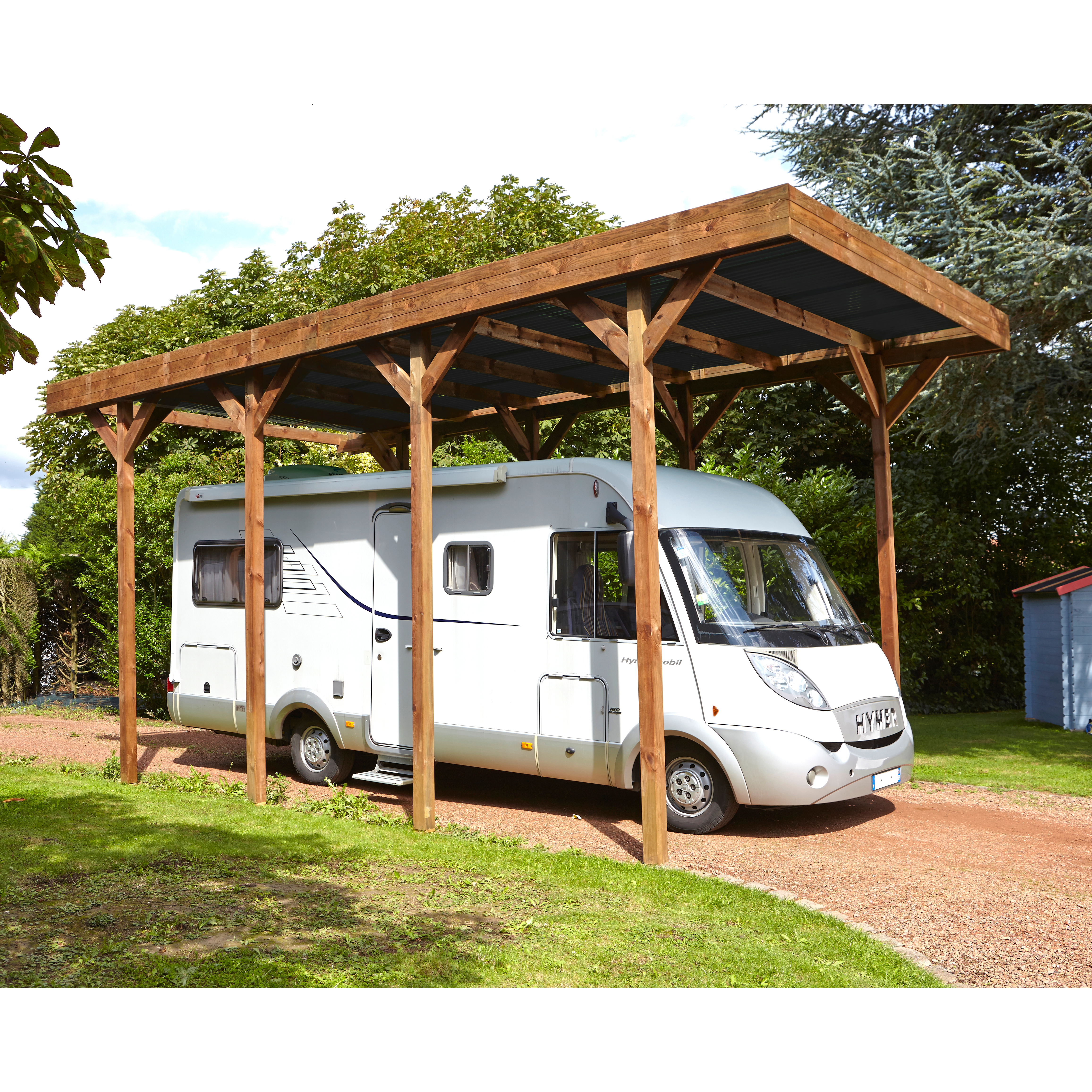 Carports en bois pour camping-car de haute qualité