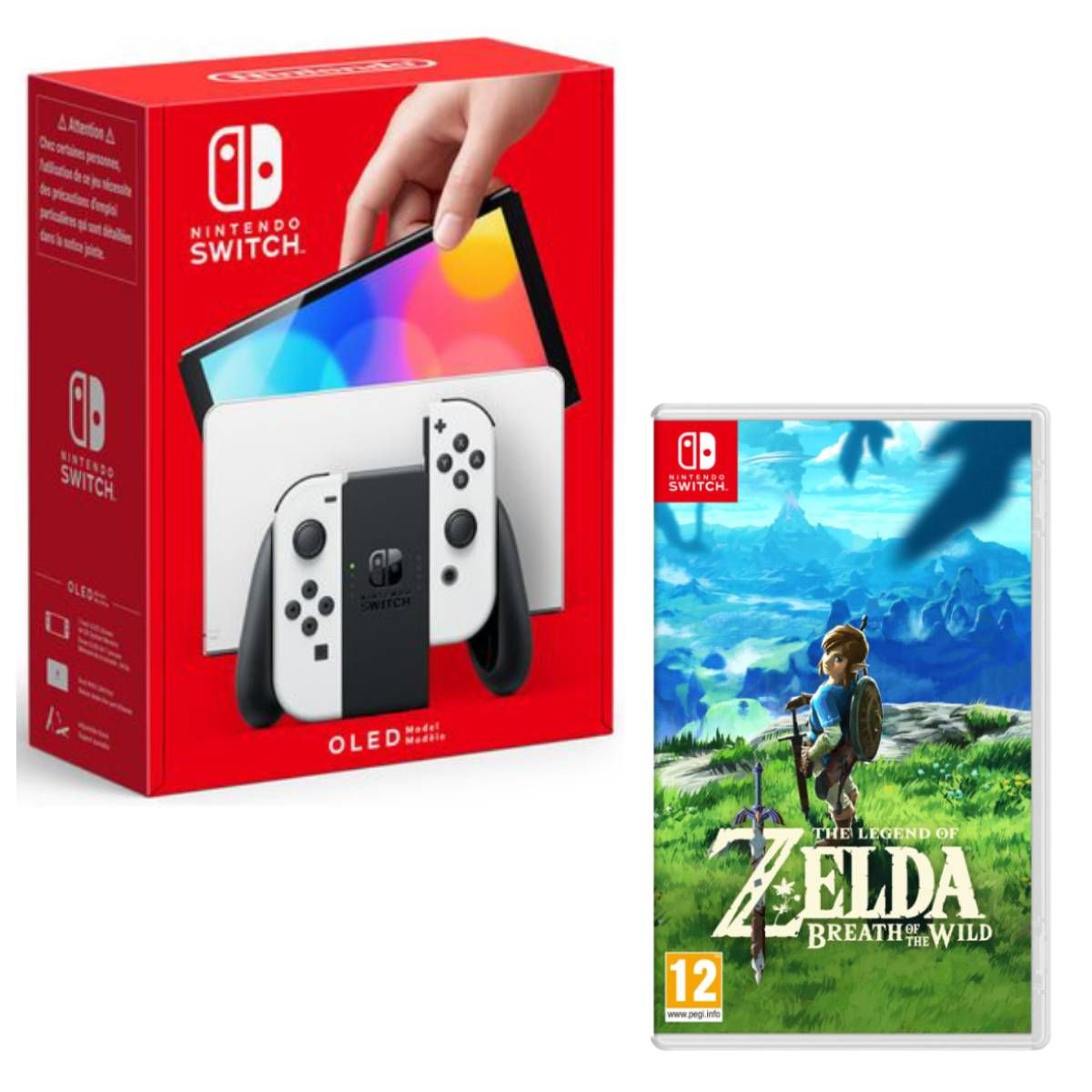 Promo La console switch oled blanche chez Auchan