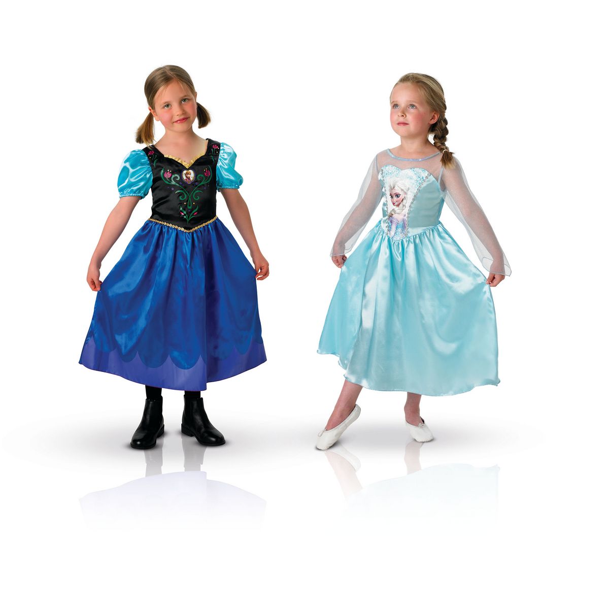 DISNEY Deguisement robe Anna et Elsa Taille L 7 8 ans pas cher Auchan