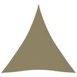 Voile de parasol Tissu Oxford triangulaire 5x7x7 m Beige
