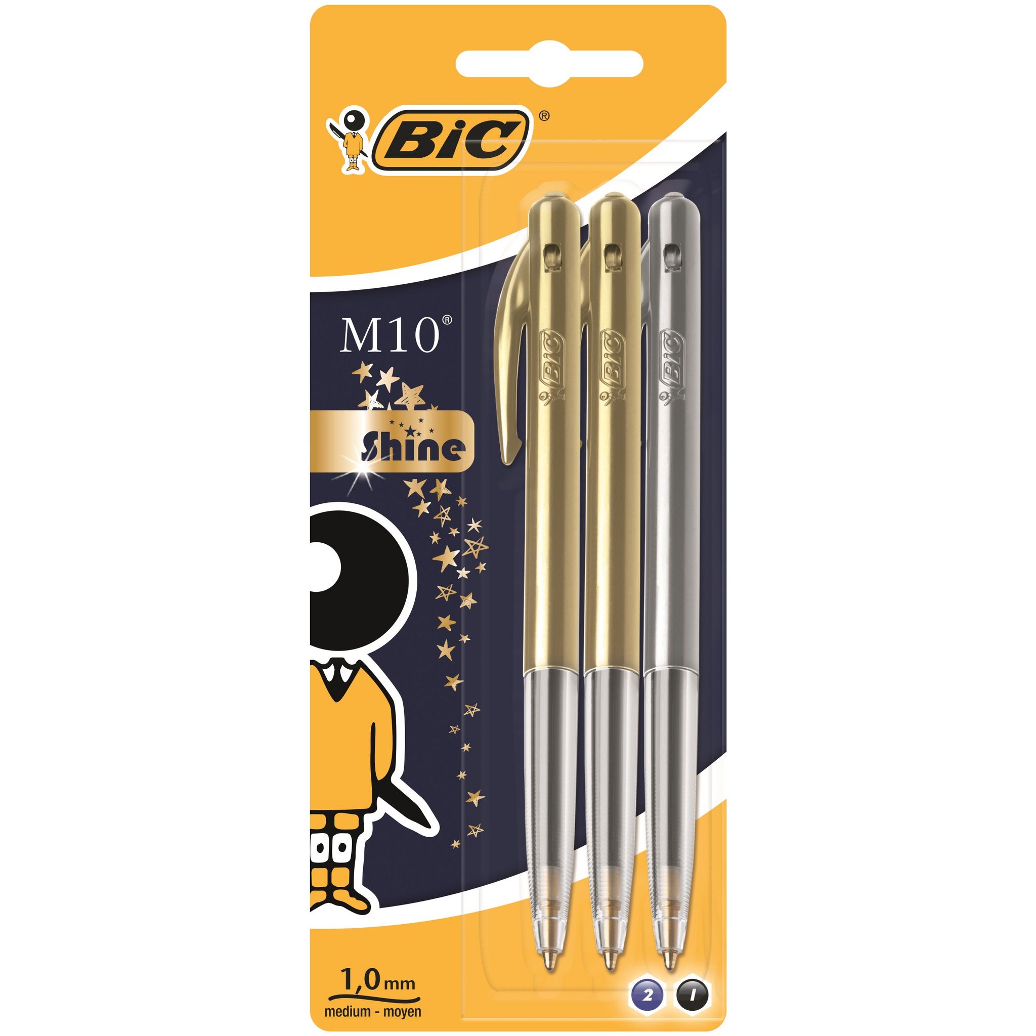 BIC bic 3 billes M10 shine pas cher 