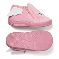 IN EXTENSO Chaussons velours animaux bébé fille (Rose C)