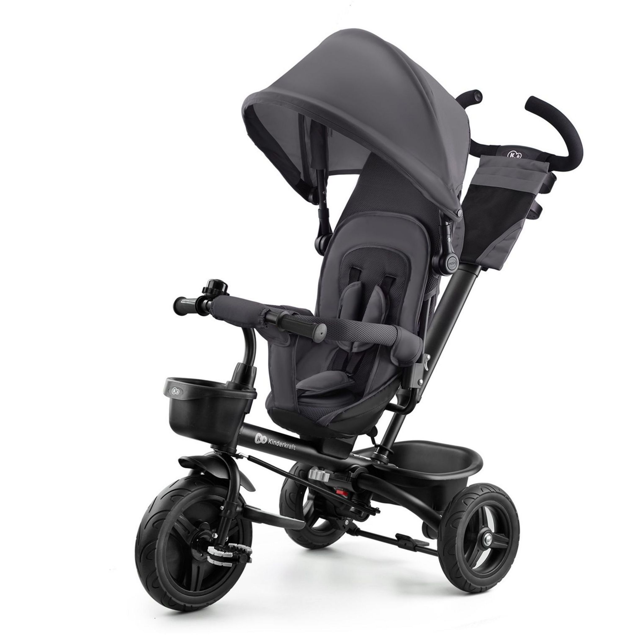 KINDERKRAFT Tricycle Aston gris bébé pas cher 