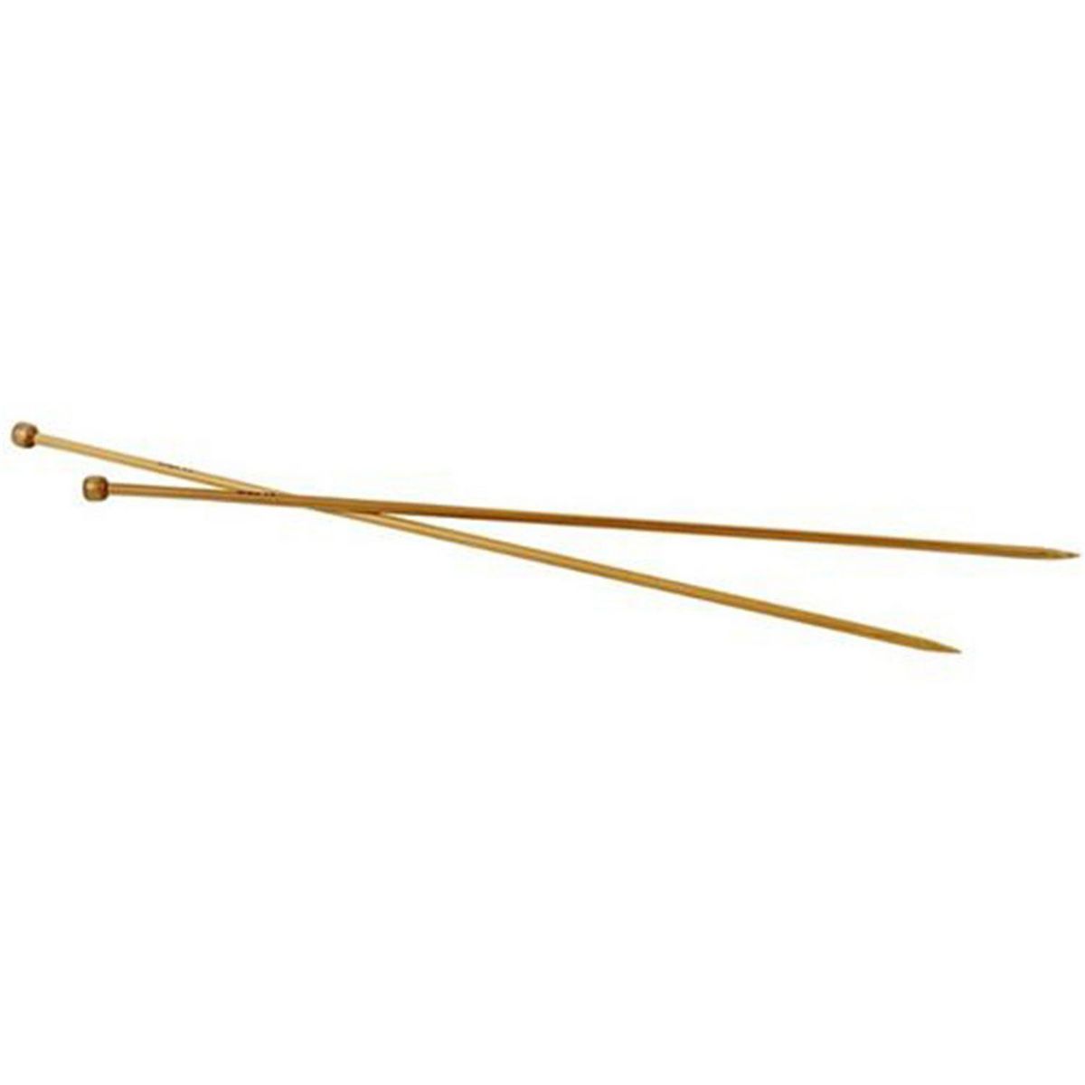  2 Aiguilles À Tricoter En Bambou 35 cm - Ø 4,5 mm