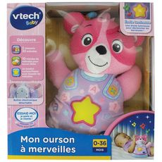 Vtech Mon Ourson À Merveilles Rose Pas Cher À Prix Auchan