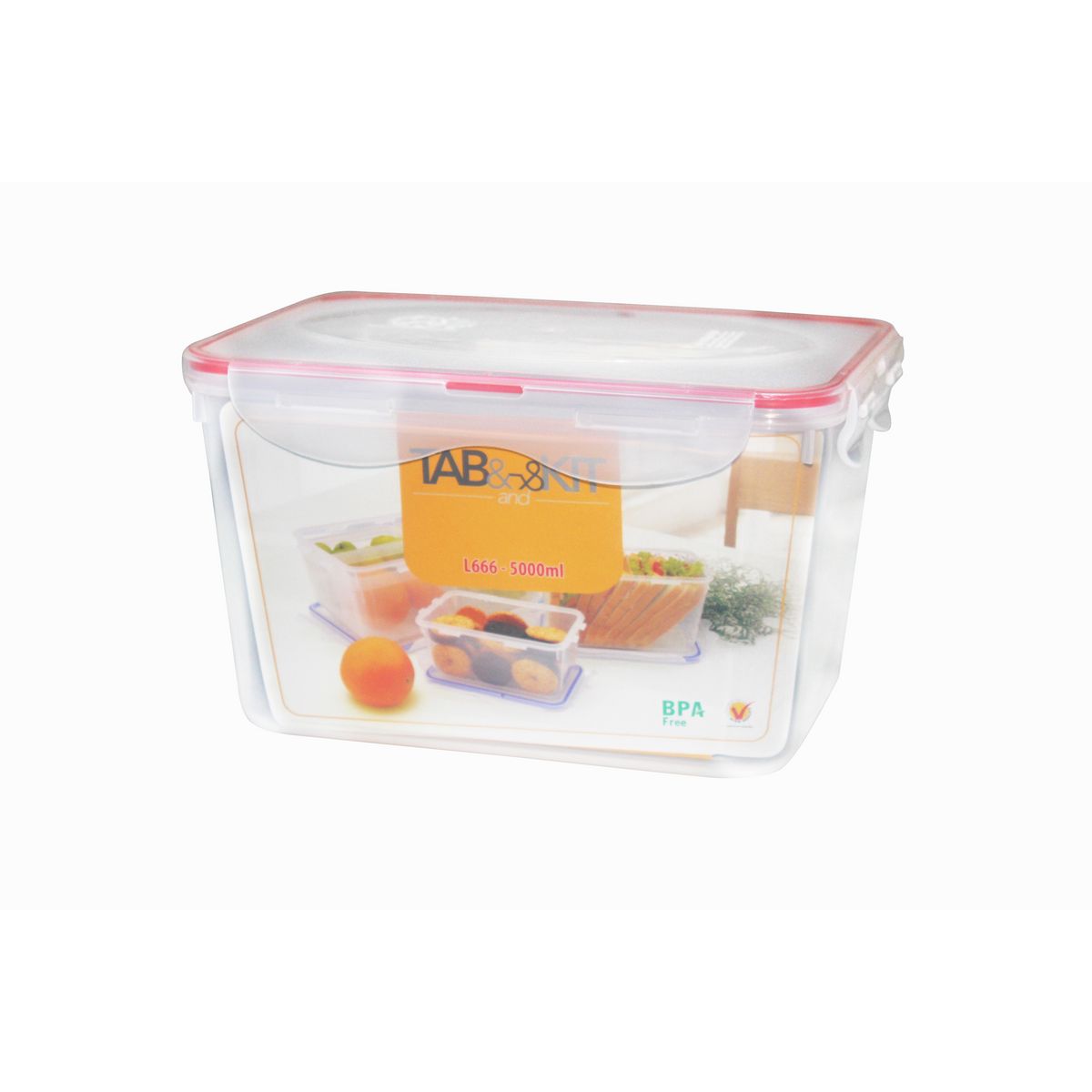 Grande Boite alimentaire hermétique rectangulaire 5 litres