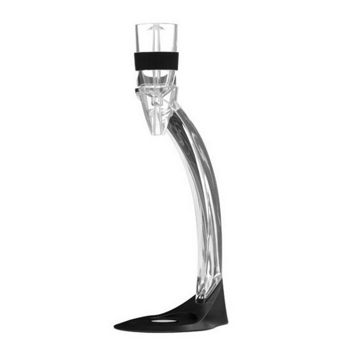 ludi-vin Aérateur de vin avec socle noir/transparent - 41892