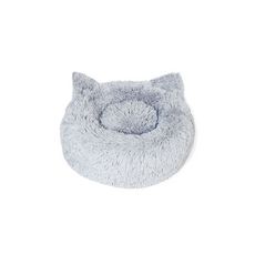 Idomya E. Coussin pour chat avec oreilles Diamètre 50cm gris