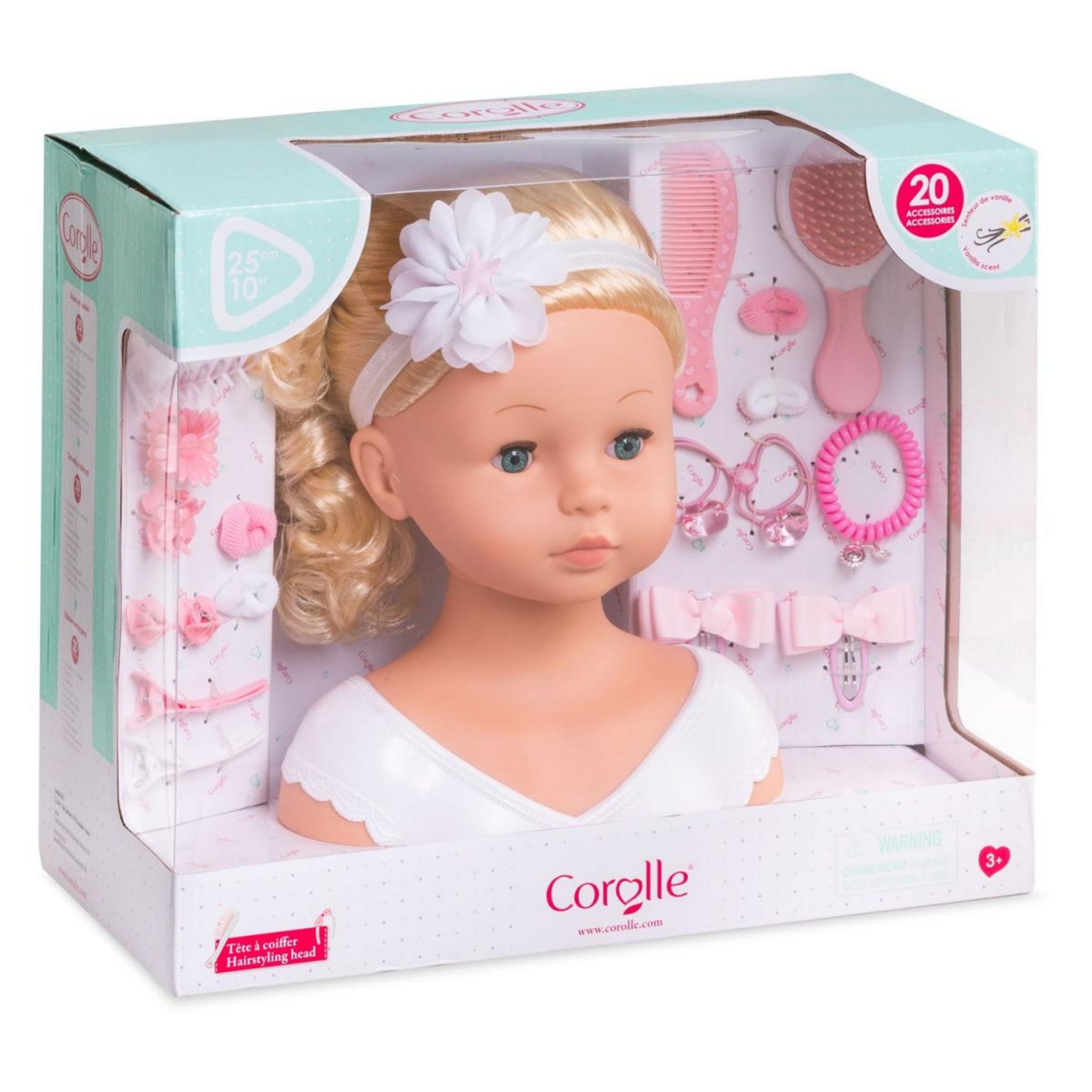 Poupee corolle store a coiffer