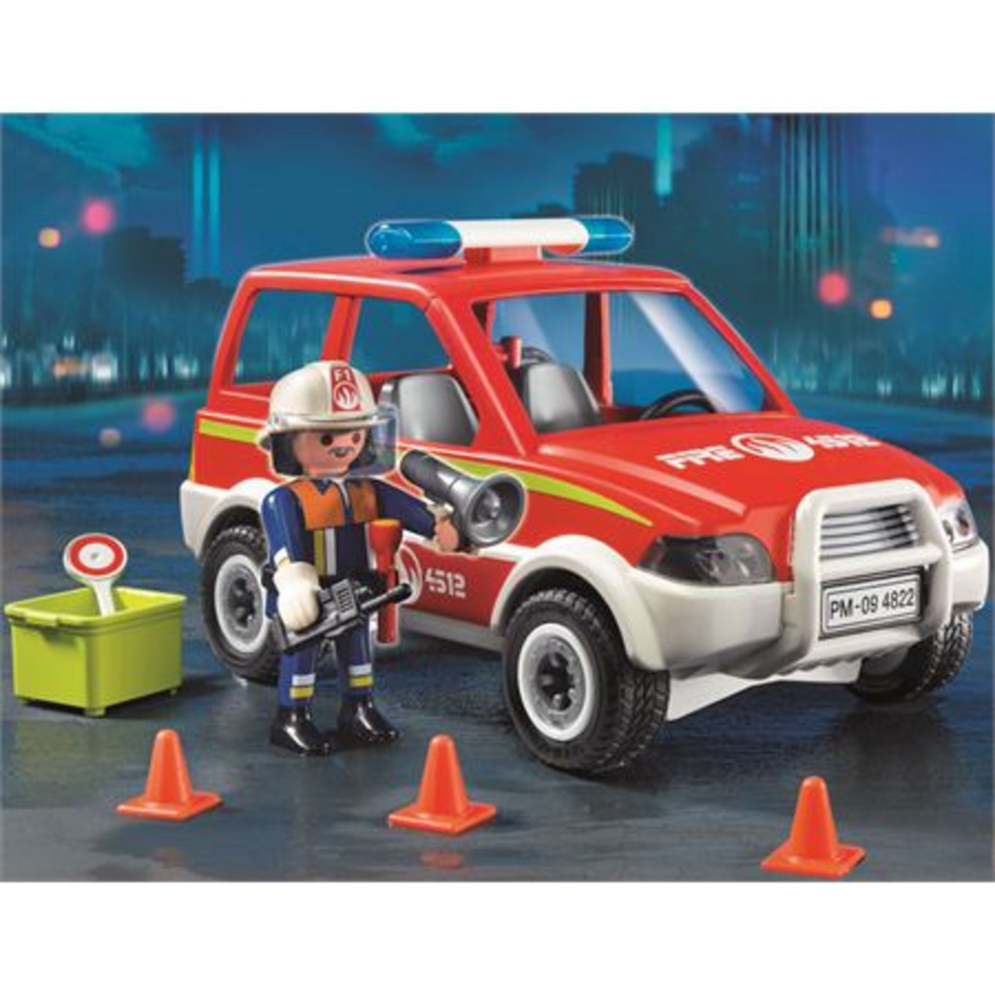 Playmobil - 4822 - Jeu de construction - Voiture de pompier : :  Jeux et Jouets