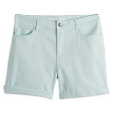 IN EXTENSO Short twill turquoise femme (vert turquoise)