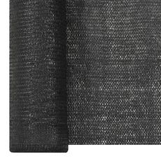 Filet brise-vue Noir 1,2x10 m PEHD 150 g/m^2