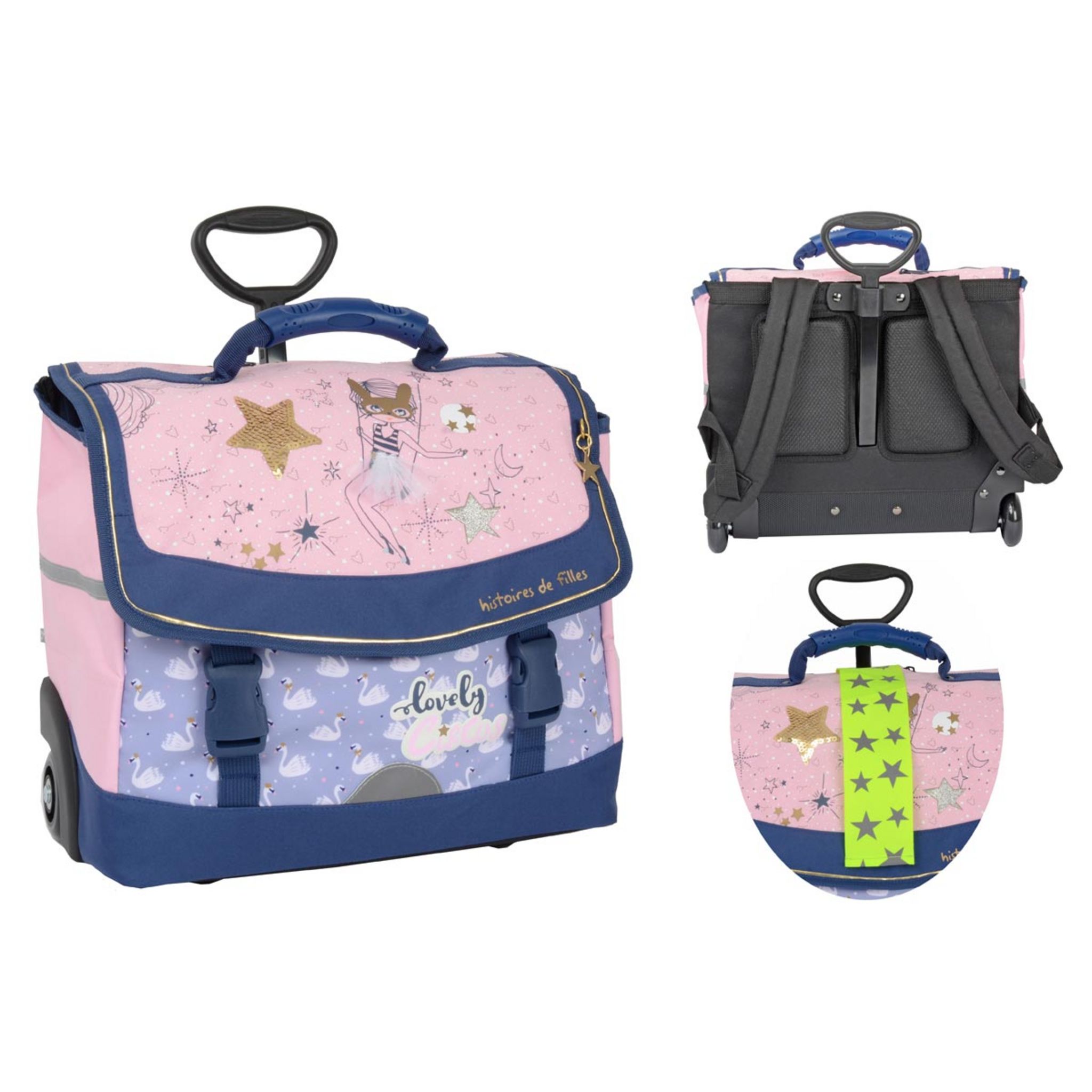 Cartable roulette fille auchan sale