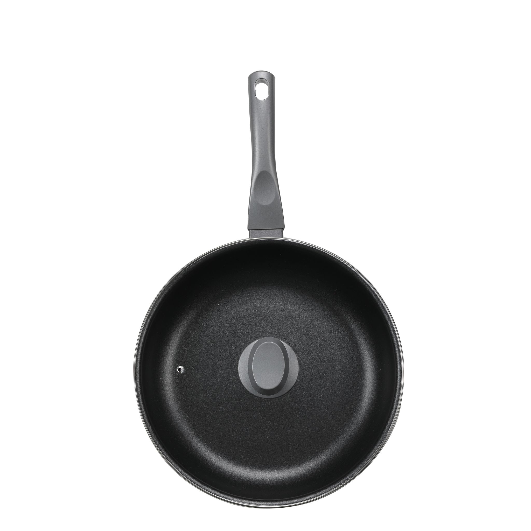 SAUTEUSE 28 CM INDUCTION POIGNÉE GRISE SQUALITY — Cuisine et vous