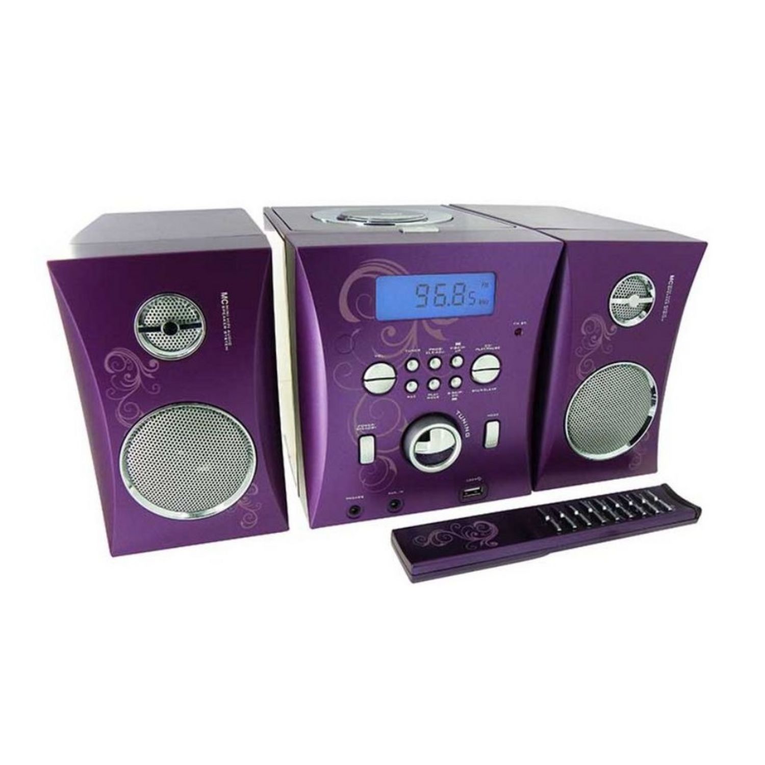 BIGBEN MCD06P - Violet - Chaine hifi pas cher 