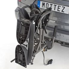 MOTTEZ Porte-vélos d'attelage plateforme rabattable & pliable 