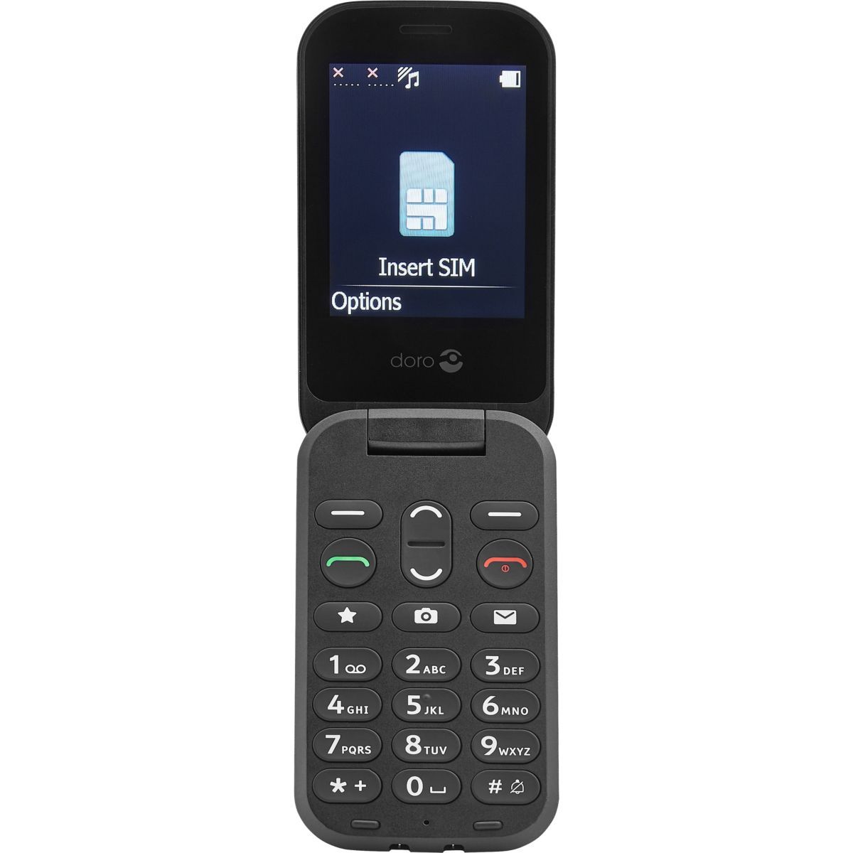 Doro Téléphone portable 6040 Noir
