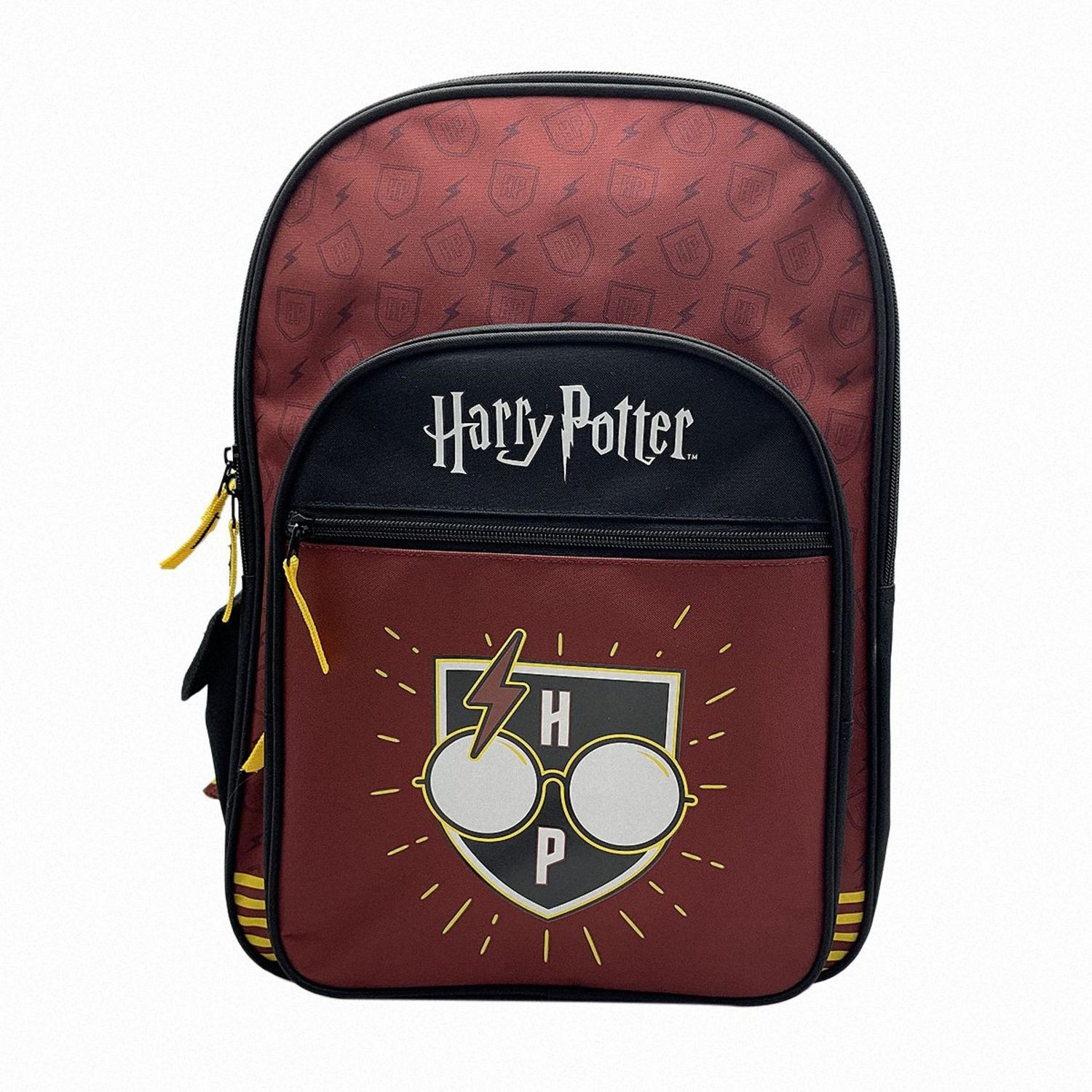 Sac a dos 2 compartiments rouge et gris HARRY POTTER pas cher Auchan