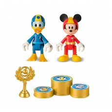 IMC TOYS  Pack de 2 Figurines Mickey & Donald Mickey Roadstar Racers