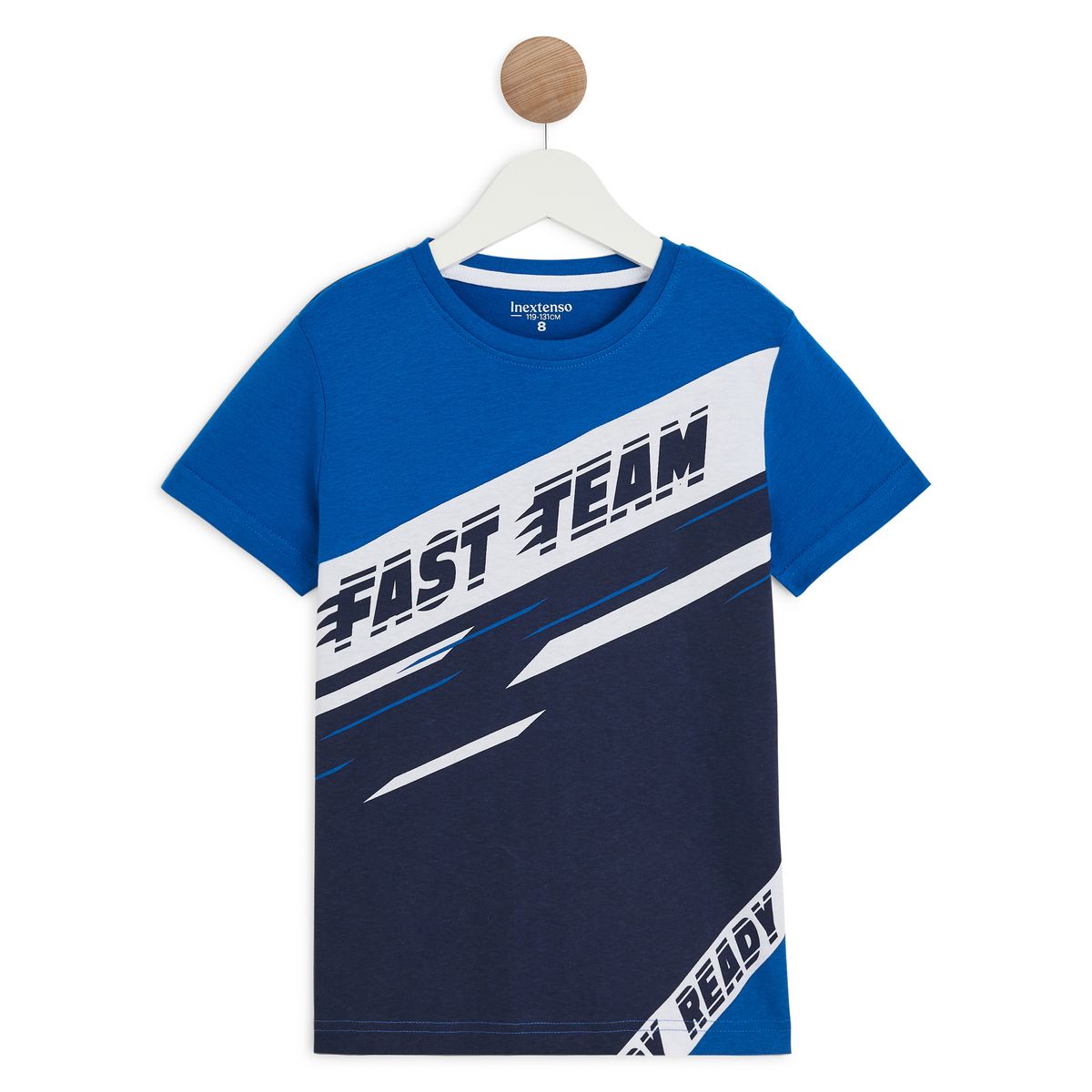 INEXTENSO T-shirt Fast Team bleu garçon 
