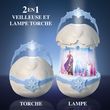 MOOSE TOYS Reine des Neiges Disney - GoGlow Pop - Veilleuse et lampe torche 2-en-1
