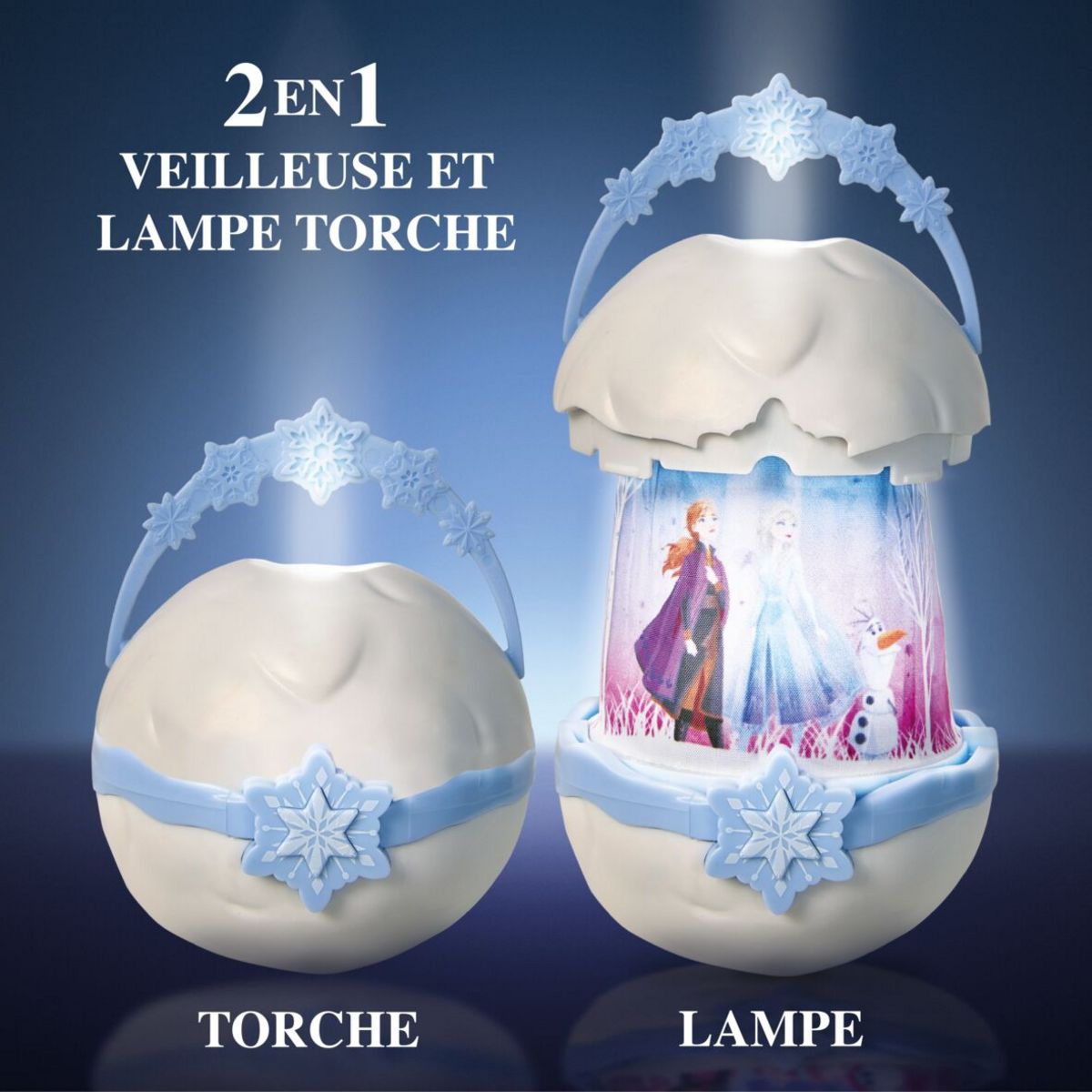 MOOSE TOYS Reine des Neiges Disney - GoGlow Pop - Veilleuse et lampe torche  2-en-1 pas cher 