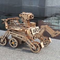 Robotime Kit de maquette de voiture a energie solaire Curiosity Rover