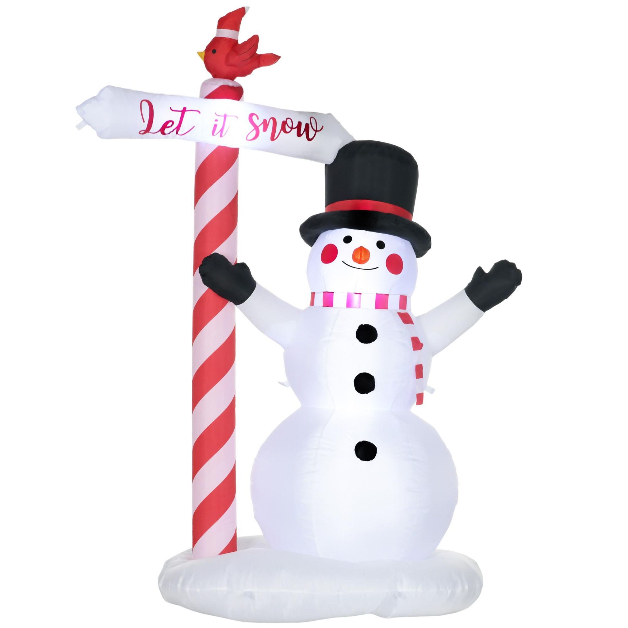 Bonhomme de neige gonflable extérieur de 8 pi par Outsunny 844-560V80MX