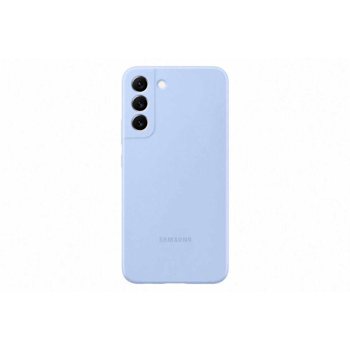 Samsung Coque S22+ Silicone bleu