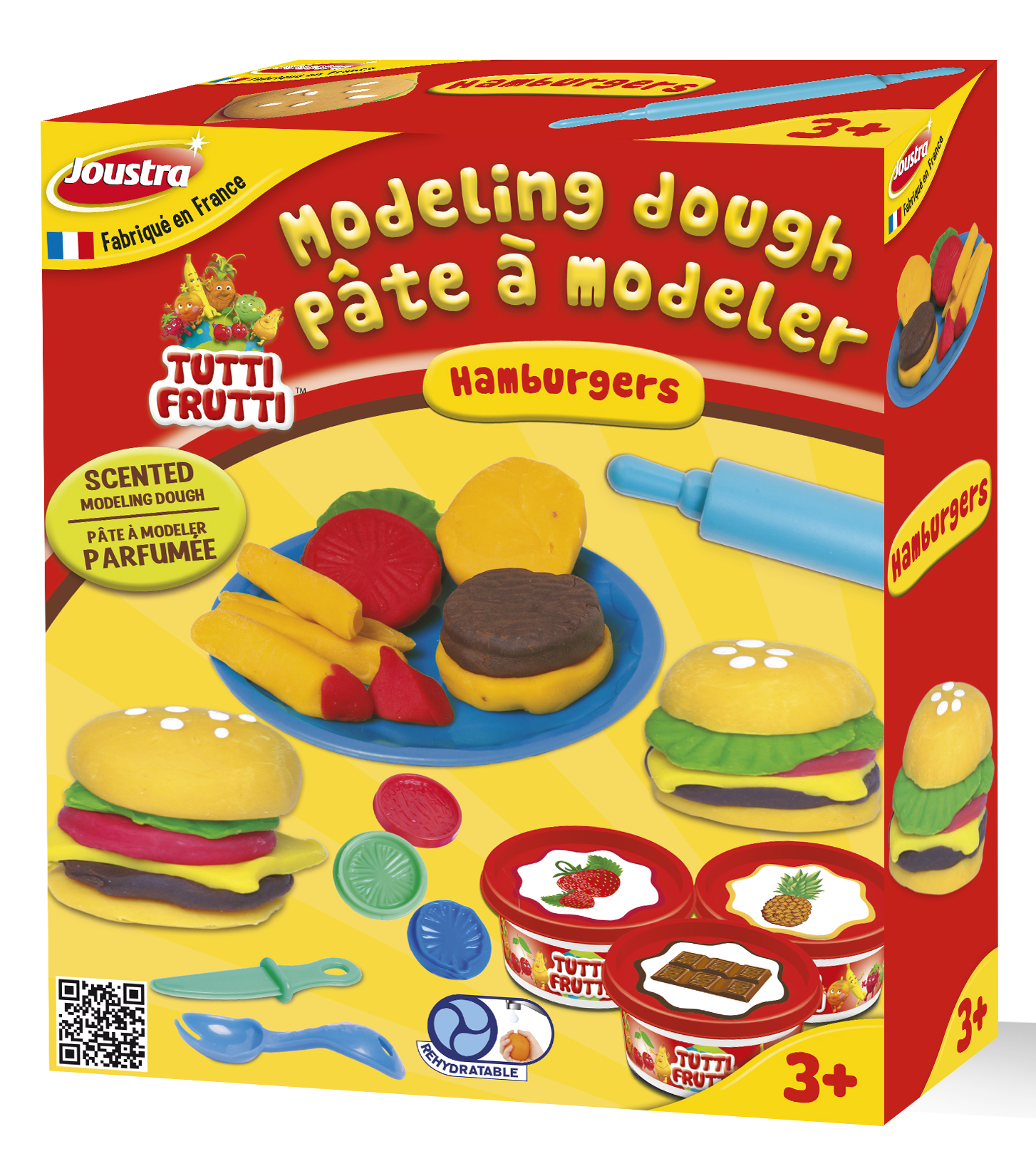 JOUSTRA Pâte à modeler Hamburgers pas cher 