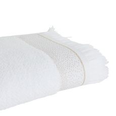 ACTUEL Drap de bain uni en pur coton qualité Zéro Twist 500 g/m² (Blanc)