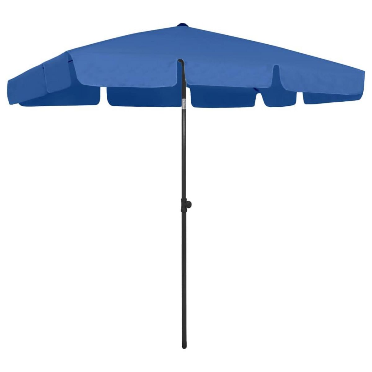 VIDAXL Parasol de plage Bleu azure 200x125 cm