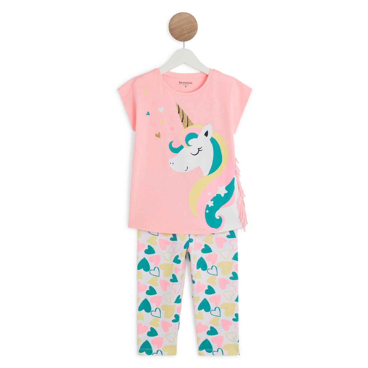 INEXTENSO Pyjama corsaire licorne fille pas cher Auchan