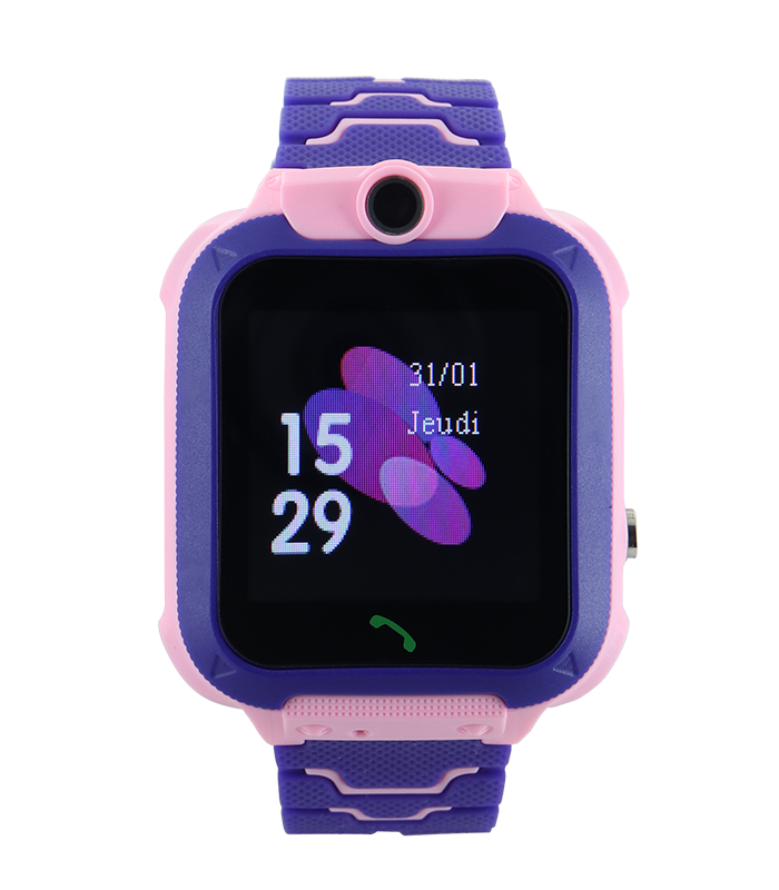 Pic et Poc Montre Connect e Q12 Enfant Silicone Rose pas cher