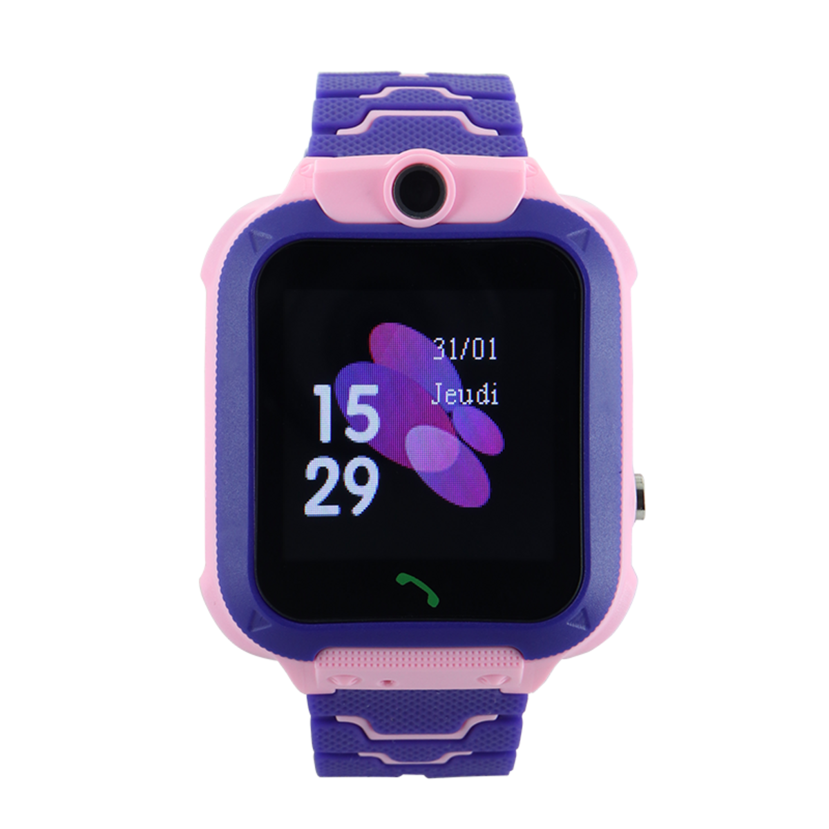 Pic et Poc Montre Connect e Q12 Enfant Silicone Rose pas cher