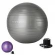 Ballon de yoga, fitness, gymnastique - Diam 85 cm. Coloris disponibles : Gris, Violet