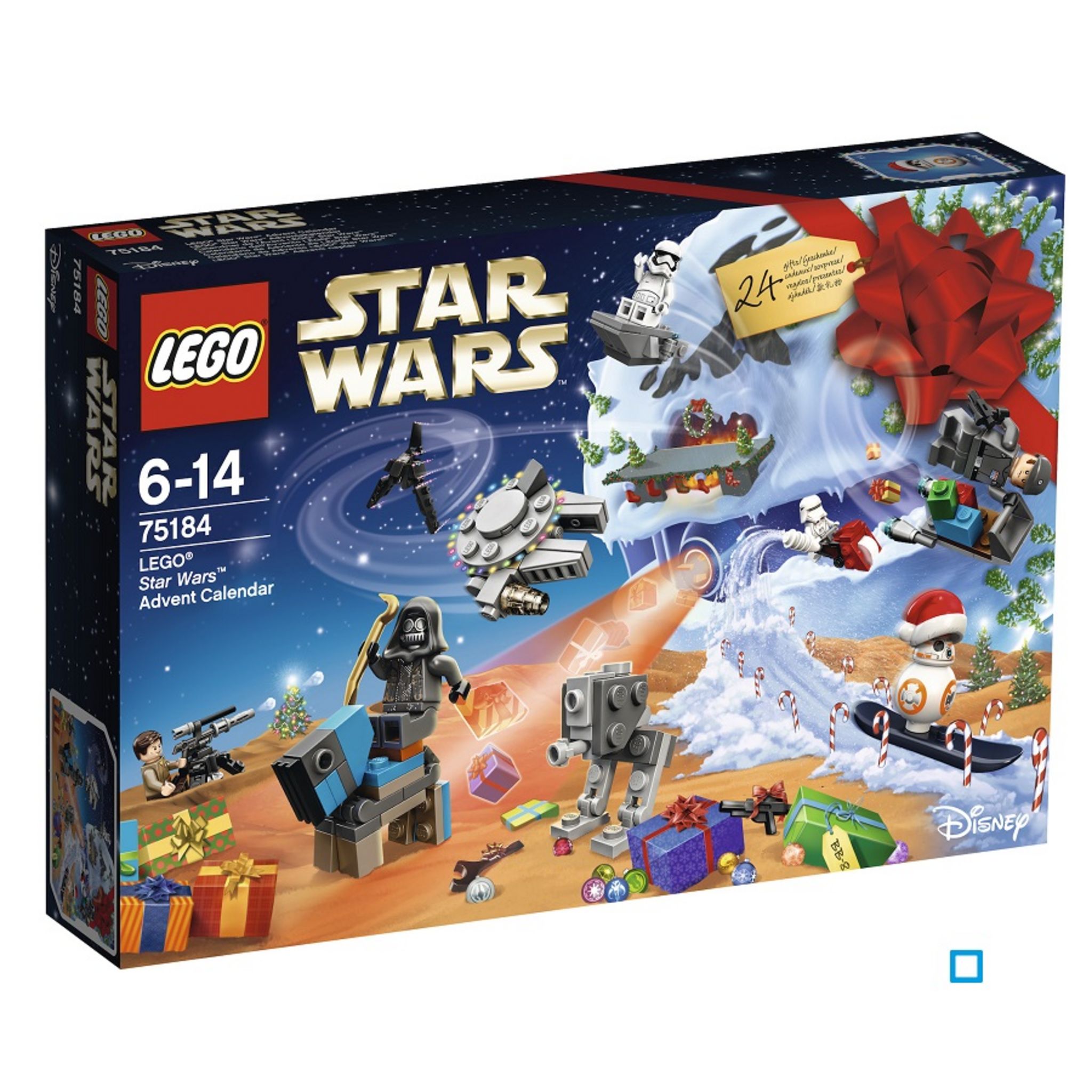 Calendrier de l'avent Lego Star Wars (via 9.6€ fidélité) - Auchan