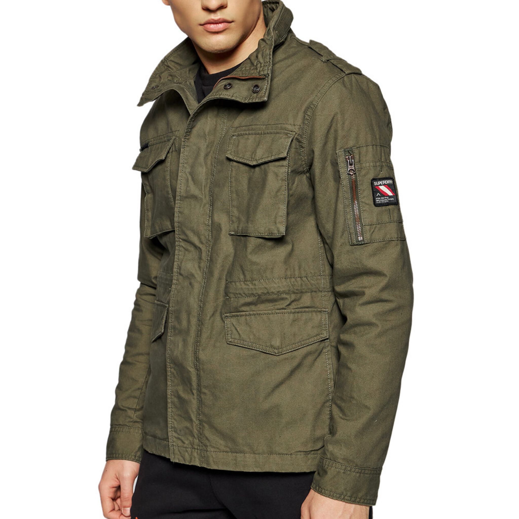 SUPERDRY Veste Kaki Homme Superdry Rookie pas cher Auchan