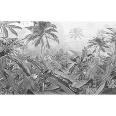 Komar Papier peint photo Amazonia Noir et blanc 400x250 cm