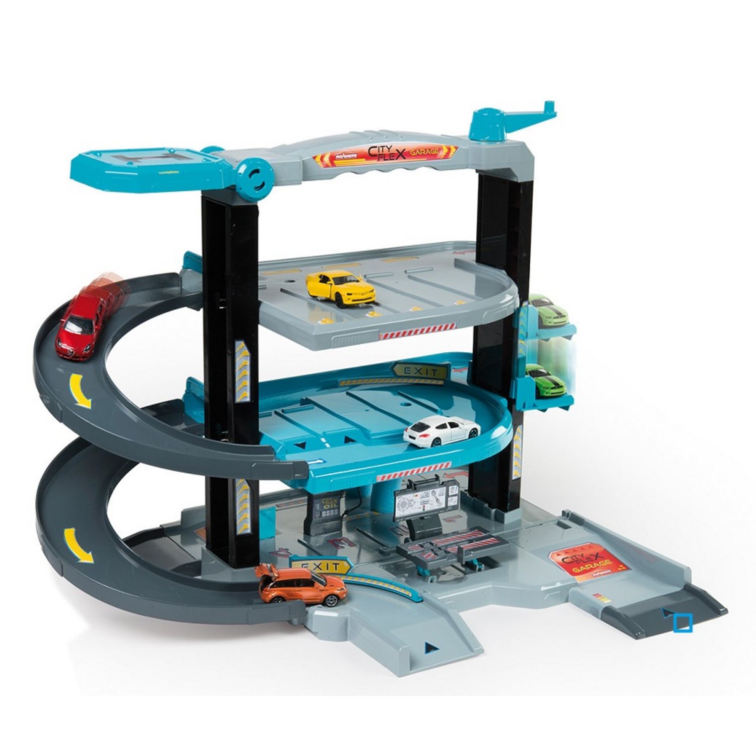 Majorette City Flex Garage + 2 voitures (50 ans) de Smoby Majorette