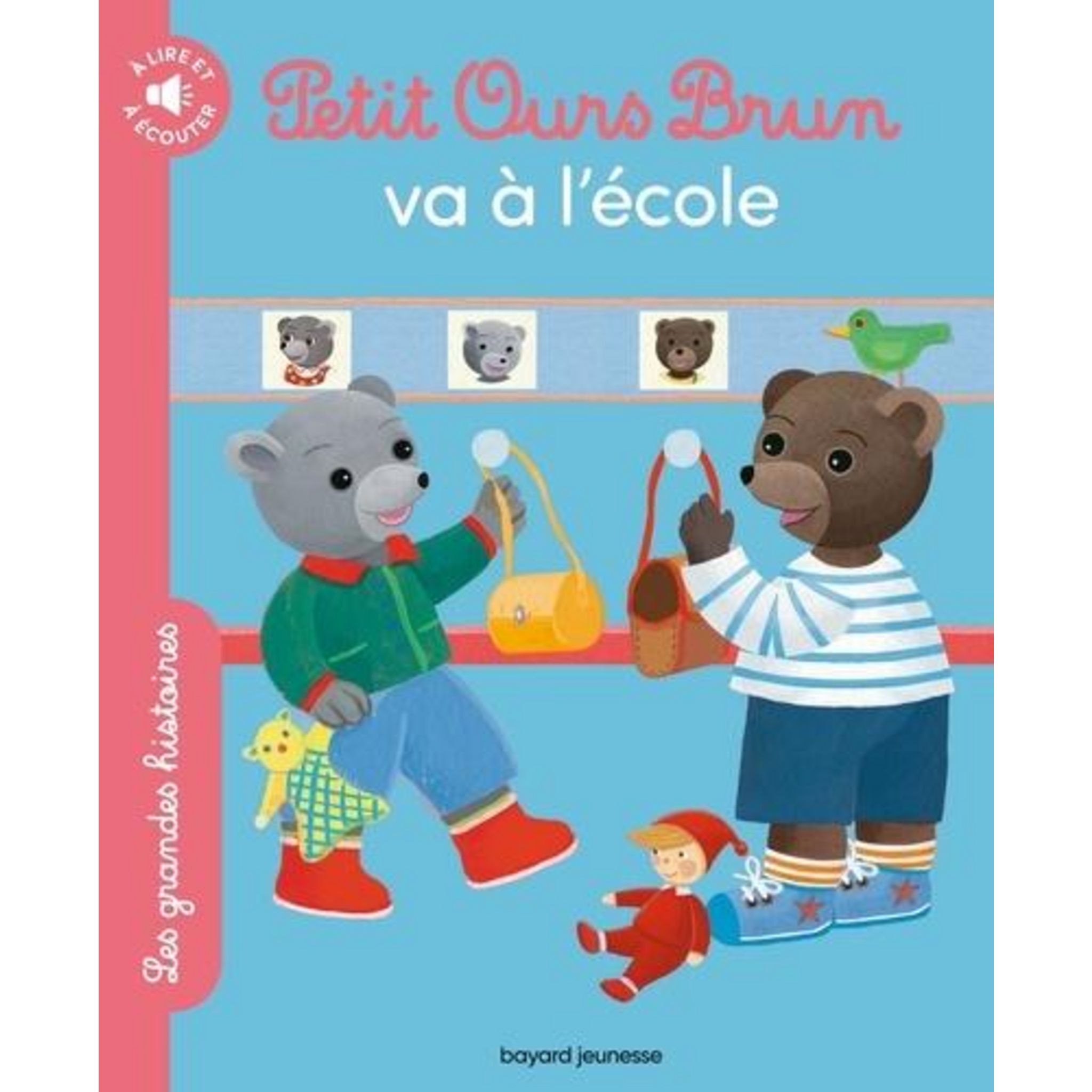 Peluche petit sale ours brun auchan