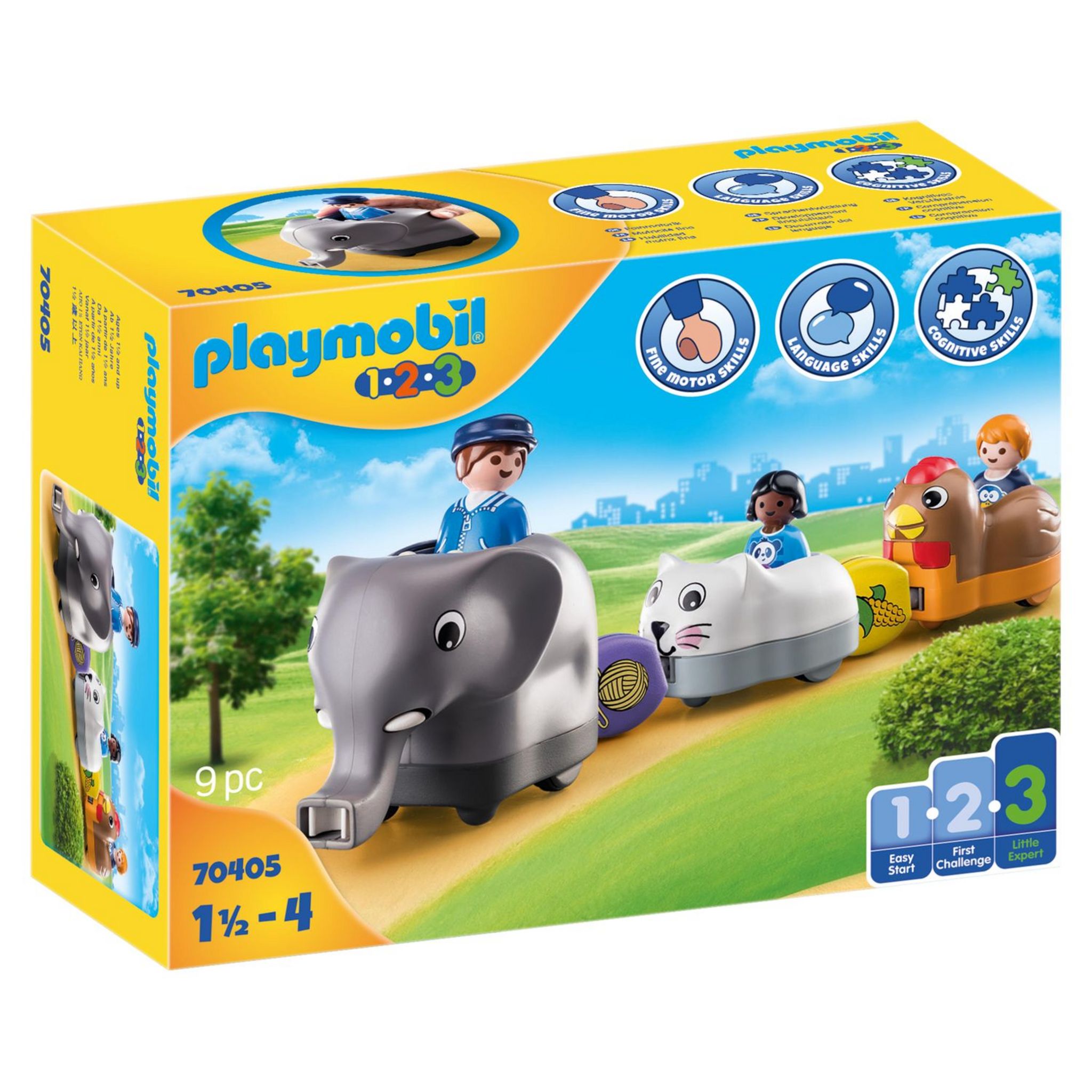 PLAYMOBIL - 71158 - PLAYMOBIL 1.2.3 - Animaux de la ferme pour